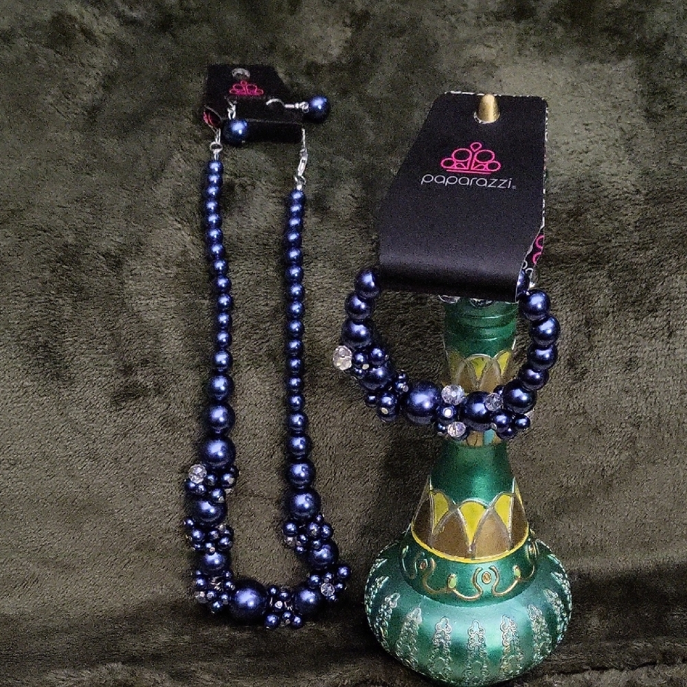 Paparazzi Blue Necklace Elegant Jewelry